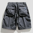 thumbnail image 3 of Men's Shorts Cargo Shorts Multi-Pockets Relaxed Summer Beach Shorts Pants Mens Cargo Shorts Gray M, 3 of 3