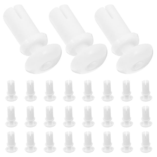 100 remaches de plástico para coche, color blanco, de nailon, para parachoques, paneles de moldura, kit de retenedores de presión