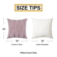 thumbnail image 4 of Top Finel Decorative Hand-Made Throw Pillow Covers Soft Particles Velvet Solid Cushion Covers 16 x 16 for Couch Bedroom Car, Pack of 2, Purple, 4 of 6