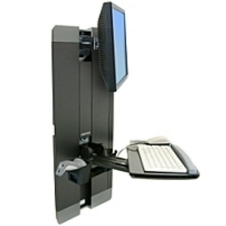 Flat Panel Monitor Lift Cabinet - Ergotron StyleView 60-609-195 Vertical Lift Mount for Flat Panel (Refurbished)