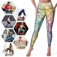 thumbnail image 5 of Mermaid Scales Leggings Fitness Gym Yoga Pants High Waist Stretch Sports Tights Leggins, 5 of 6