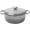 Gray, variant on Cast Iron Dutch Oven Pot with Lid - Deep Cooking Pot for Bread, Stews, Casseroles - Oven Safe Cookware, Kitchen Essential & Wedding - Compatible with Heat Sources (Red)