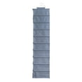 thumbnail image 5 of Household Essentials Hanging Narrow Cotton Blend and Plastic Closet Organizer with 10 Storage Shelves, Denim, 5 of 8