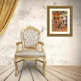 thumbnail image 3 of Toulouse-Lautrec, Henri de 25x32 Gold Ornate Wood Framed with Double Matting Museum Art Print Titled - At the Nouveau Cirque the Dancer and Five Stuffed Shirts, 3 of 4