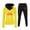 Yellow, variant on Women's Long Sleeve Hooded Sports Set Solid Color Athletic Leisurewear Winter Jumpsuits for Women Dressy Women Work Suit Set Women Tracksuit Pant Suits for Women Dressy Wedding Guest Long Sleeve Dress