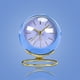 thumbnail image 4 of Reloj de dormitorio Naiovety Despertador Moderno con Función de Luz Nocturna Marco de Metal Azul, 4 of 6