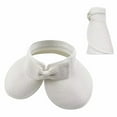 thumbnail image 2 of Sun Hats for Women, Beach Hats for Women, Packable Bow Sun Hat Women, Roll-up Wide Visor Straw Sun Hat, Foldable Travel Beach Summer Brim Cap, White, 2 of 6