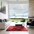 thumbnail image 7 of Ahgly Company Machine Washable Indoor Square Transitional Lava Red Area Rugs, 5' Square, 7 of 7
