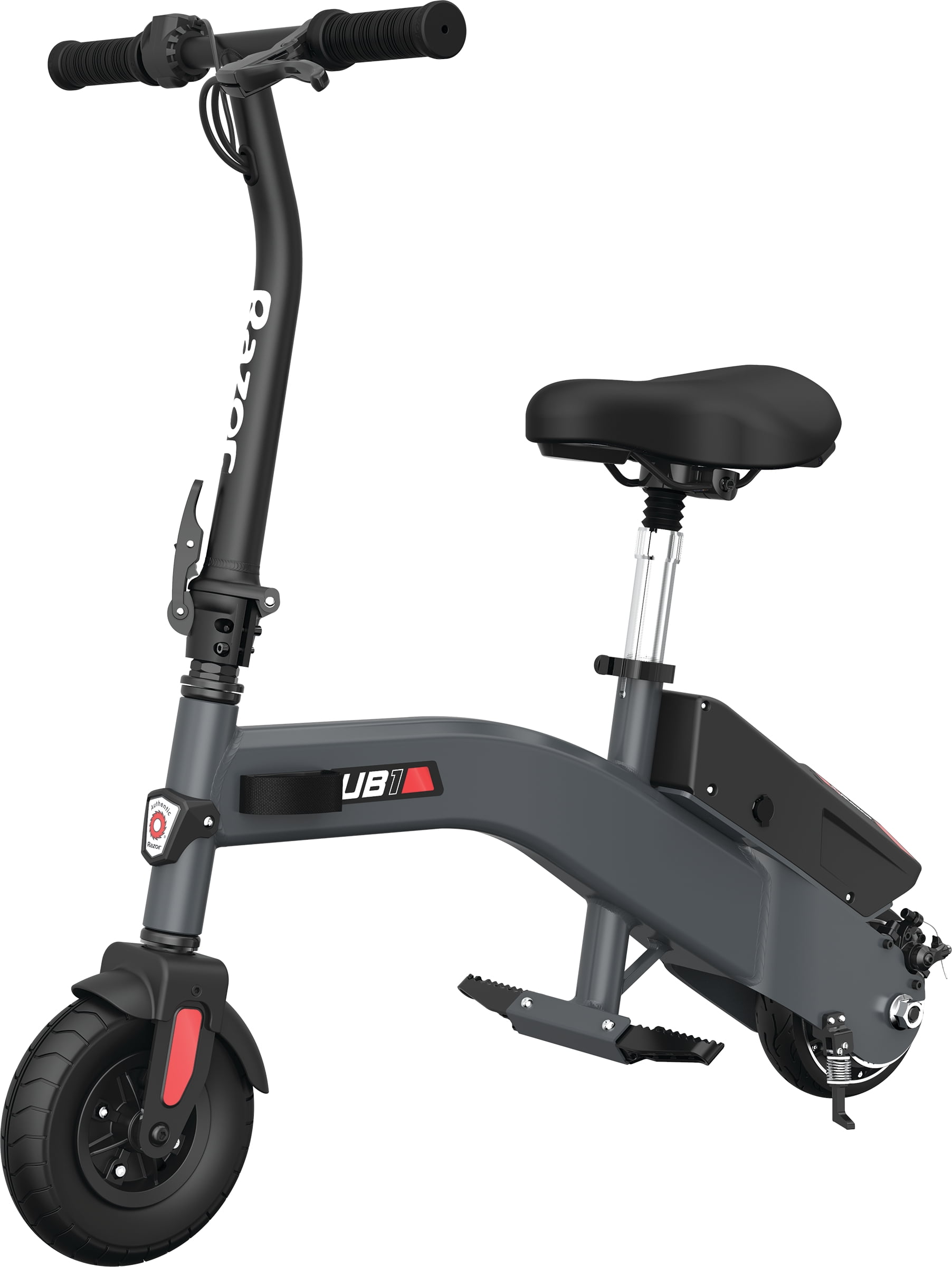 Razor UB1 Seated Electric Scooter - 8 In. Air Filled Front Tire ...