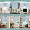 thumbnail image 6 of Tie Up Curtains for Windows Blue Abstract Flower Valance Adjustable Balloon Curtain Abstract Medieval Mural Tie Up Shades for Kitchen Living Room Bedroom Privacy Curtain Drape 34x45 Inch, 6 of 9