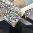thumbnail image 6 of Compatible with Galaxy S24 Ultra Case Cute Bling Glitter 3D Rhinestone Dimaond for Women Girls Crystal Girly Handmade Flower Gem Fashion Luxury Shiny Sparkle Phone Case for Galaxy S24 Ultra, 6 of 7