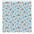 thumbnail image 3 of Ambesonne Dog Lover Shower Curtain, Playful Golden Puppy, 69"Wx75"L, Multicolor, 3 of 3