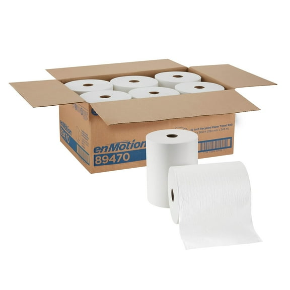 Georgia-Pacific Paper Towel Roll,800,White,PK6  89470