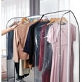 thumbnail image 2 of 50'' Clear Garment Rack Cover Dustproof Clothes Rack Cover Clear Garment Bags Waterproof Wardrobe Cover with 2 Durable Zippers for Garment Rack, 2 of 10