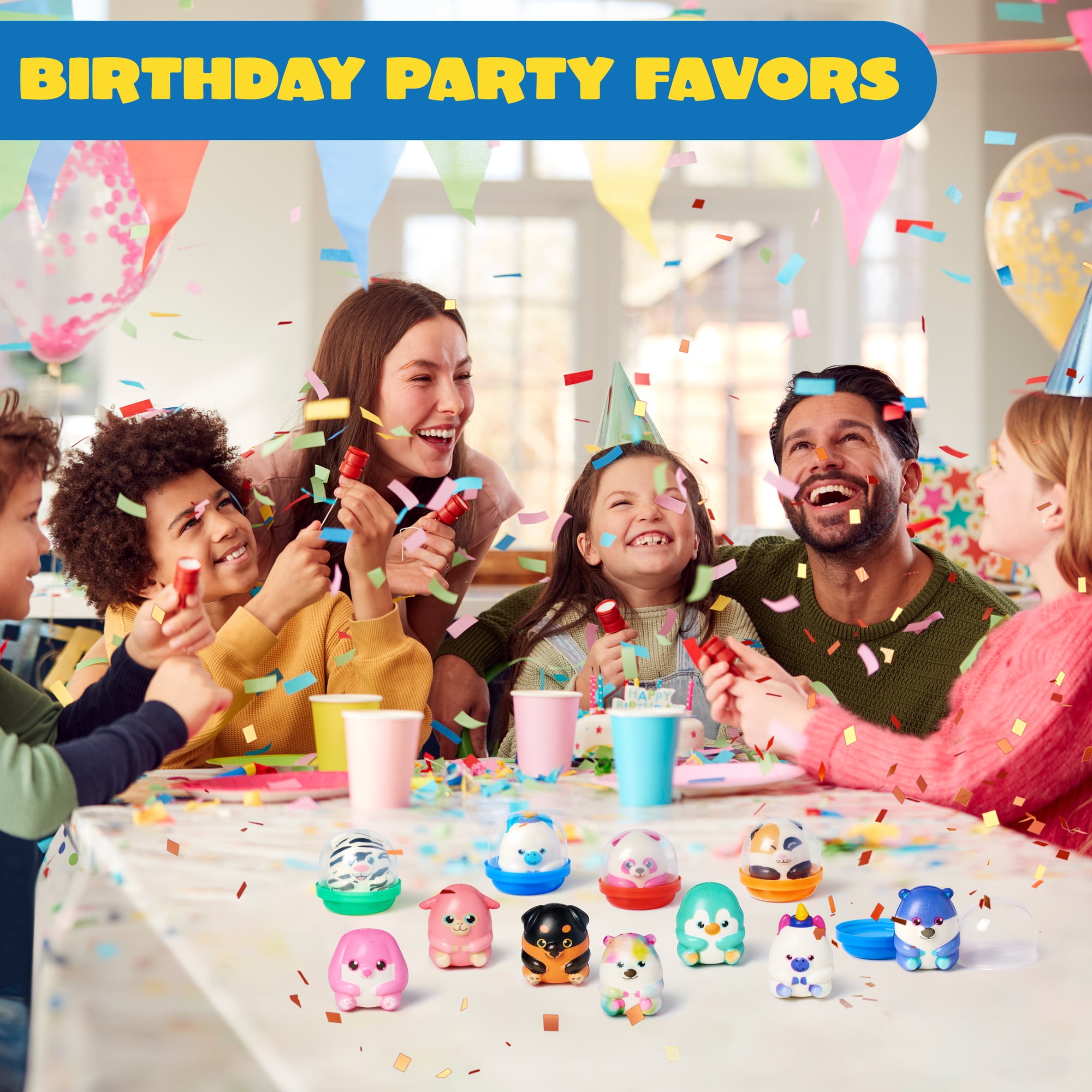 (2 pack) Joyfy 20 Pcs Squishy Toys Party Favors for Kids & Adults 2" Mini Animals Squishies Fidget Toys for Classroom Prizes Birthday Gift Pinata Fillers