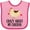 Pink and Fuchsia, variant on Inktastic Cute Chicken Farming Boys or Girls Baby Bib