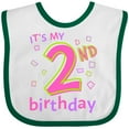 thumbnail image 3 of Inktastic It's My Second Birthday Boys or Girls Baby Bib, 3 of 4