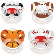 NUK Sports Silicone Orthodontic Pacifiers, 2-Pack, 6-18 months (Design May Vary)