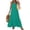 Cyan, variant on Sexy Women Summer Backless Cami Dress Vacation Dresses Spaghetti Strap Scoop Neck Smocked Ruffle Flowy Boho Maxi Dress Summer Dresses for Women