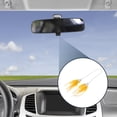 thumbnail image 3 of Accesorios de colgante para espejo retrovisor de coche de metal con rhinestones falsos y diamantes falsos, adorno colgante para coche, color amarillo variado, 3 of 6