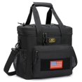 thumbnail image 1 of Lonchera Táctica para Hombres y Mujeres, Bolsa Almuerzo Aislante Impermeable con Sistema MOLLE, Gran Capacidad, Asa Ajustable y Resistente (Negro), 1 of 7