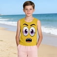thumbnail image 4 of Niños Pequeños Camisola sin Mangas Gradiente Suave Impresión Moda Lindo Fondo para Niños 3-15 Años, 4 of 6