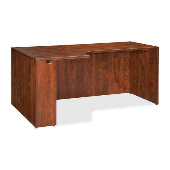 Lorell Left Corner Credenza 66"x36"x24"x29-1/2" Cherry 69911
