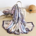 thumbnail image 2 of CAILDANL Fashion Scarves Scarf 100% Silk Feeling Scarf Silk Like Scarves Long Lightweight Sunscreen Shawls for Women, 2 of 7