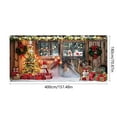 thumbnail image 3 of Hometravel Christmas Garage Background Cloth, Festive Photography Prop Backdrop, Seasonal Hanging Fabric for Photo Shoots, Holiday Atmosphere Creation, 3 of 6