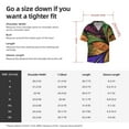 thumbnail image 5 of Kdxio Men's Hawaiian Shirt for Men Short Sleeve Shirt Multicolored Beautiful Flower1 Summer Casual Holiday Beach Button Down T-Shirts, 5 of 5