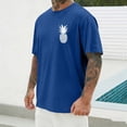 thumbnail image 4 of Ceisia T-Shirt à Manches Courtes et Col Rond Imprimé pour Hommes, Doux, Respirant, Extensible, Décontracté, Sport, Gym, Bleu TTTG Cadeaux, 4 of 7