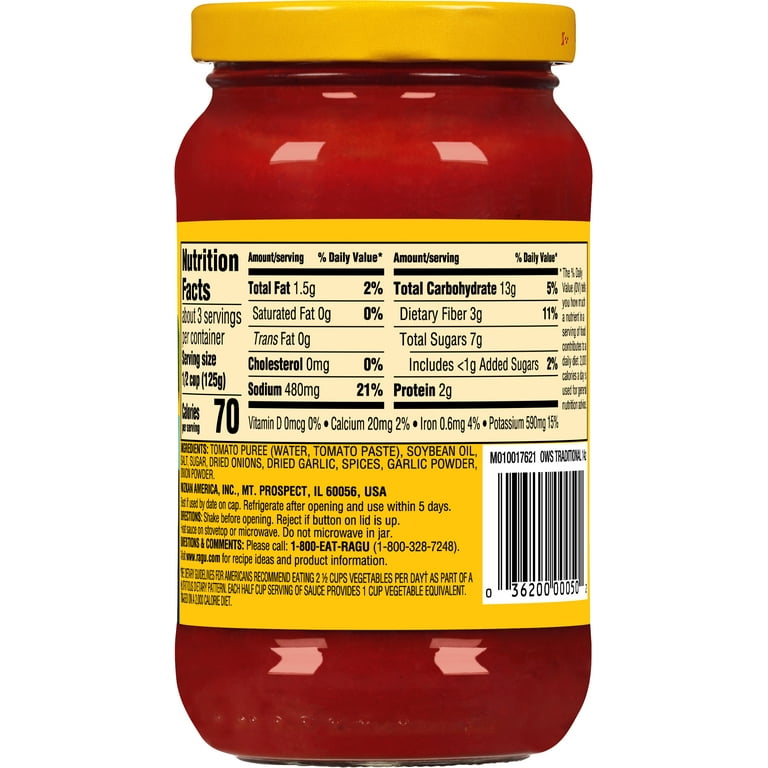 Ragu Traditional Spaghetti Tomato Sauce with Olive Oil, Old World