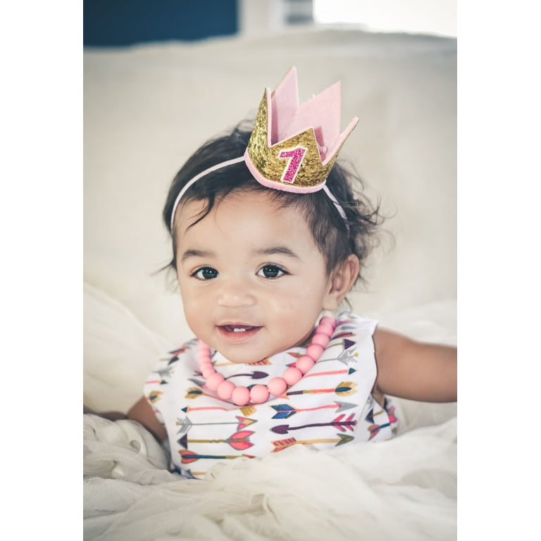 Baby birthday crown headband 2025