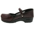 thumbnail image 3 of BJORK Marcella Mary Jane Leather Clogs (Bordeaux Cabrio, EU-41), 3 of 7
