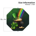thumbnail image 2 of Pofeuu St. Patrick's Day4 Print Coasters for Drinks, 4Pack PU Leather Coasters, Bar Drink Coasters for Tabletop Protection, Furniture from Damage-Octagon, 2 of 6