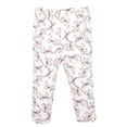 thumbnail image 5 of Hudson Baby Girl Cotton Pants and Leggings, Black Toile Pink Bows, Preemie, 5 of 6