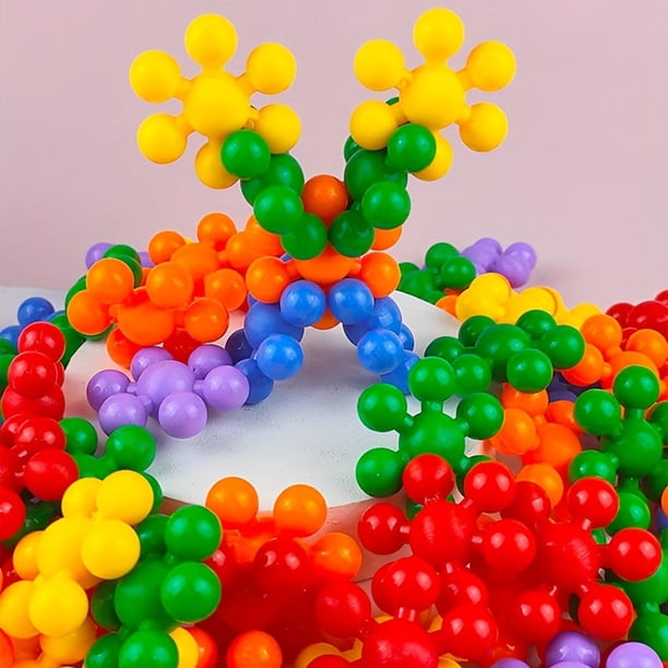 Blocs de Construction Rotatifs 3d pour Enfants en Forme de Fleur de Prunier Jouet de Briques Diy Assemblage Flocons de Neige Blocs de Construction Rotatifs 3d pour Enfants en Forme de Fleur de Prunier Jouet de Briques Diy Assemblage Flocons de Neige
