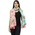 thumbnail image 6 of Phagun Floral Long Scarf Sarong Women Wrap Dupatta Summer Stole Scarves-Inches-Viscose Chiffon, 6 of 7