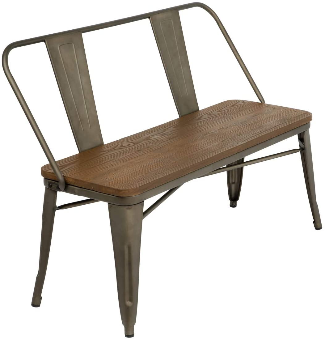 Wood metal bench seat hotsell