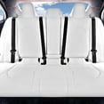 thumbnail image 4 of For 2018-2022 Toyota Camry FH Group Faux Leather Custom Fit Waterproof Car Seat Covers - Rear Solid White, 4 of 4