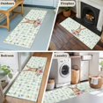 thumbnail image 5 of Runner Rug 2 x 6 Ft, Bunny Easter Washable Non-Slip Floor Mat for Kitchen Hallway/Entryway, Green Plaid Spring Floral Pastoral Long Kitchen Runner Area Rugs for Living Room, Low-Profile, 5 of 7