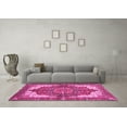 thumbnail image 3 of Ahgly Company Indoor Square Persian Pink Traditional Area Rugs, 4' Square, 3 of 4