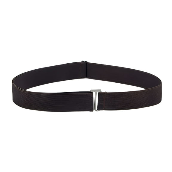 TELOLY Women Belt Solid Color Stretch Adjustable Invisible Adjustable Lightweight Jeans Belt Fashion Accessory,Coffee