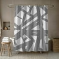 thumbnail image 4 of Creative Products Gray Paint Strokes 71x74 Shower Curtain, 4 of 7