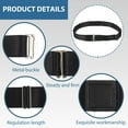 thumbnail image 4 of maskred 2pcs Waist Binding Shirt Stays Easy To Closure Hand Wash Only black 5Set, 4 of 6