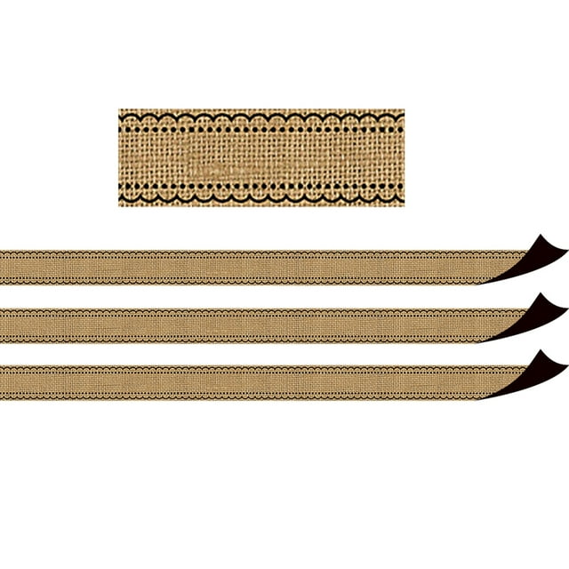 TEACHER CREATED RESOURCES (3 PK) Bordure Magnétique en Toile de Jute