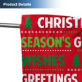 thumbnail image 6 of Grinchmas Window Curtain Red and Green Christmas Print Curtains for Living Room Winter Xmas Curtains Holiday Decor Rod Pocket Darkening Drapes for Bedroom 84 in x 84 in, 6 of 6