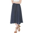 thumbnail image 2 of INSPIRE CHIC Women's Polka Dots Elastic Waist Flowy A-Line Midi Pleated Skirt, 2 of 6