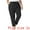 Black, variant on DARING DIVA Women's Plus Straight Leg Elastic Loose Pockets Trousers Black 1X