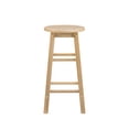 thumbnail image 3 of Linon McMullen 24" Backless Indoor Round Counter Stool, Natural, 3 of 9